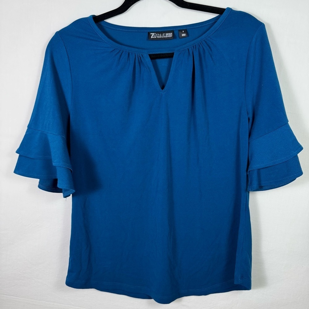 7th Avenue Blue Blouse Women’s Size S